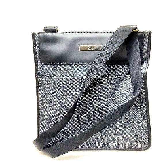 Gucci Shoulder Bag Black Canvas 450-060425 - Picture 1 of 13